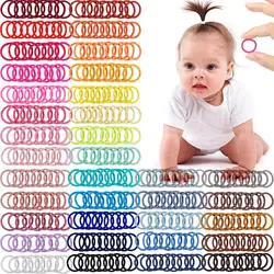 100Pcs/Set Hair Rope Baby Braid Hair Ties High Elastic Rubber Hair Bands For Bun Ponytail Holder Ties Fashion Hair Accessories