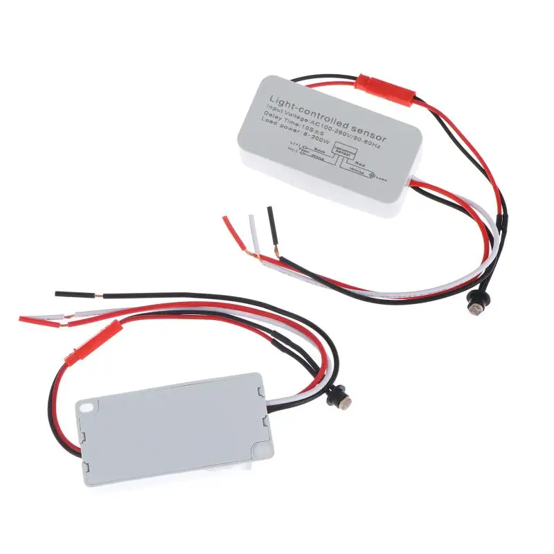 Outdoor Lamp Light Control  Photoelectric Sensor DC12V 24V AC100-260V Rainproof Automatic Power Saving for Garden