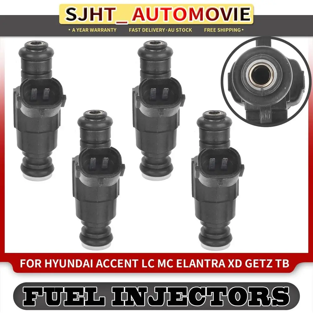 

4x Fuel Injector For Hyundai Getz TB Elantra XD Accent MC LC 2000-2011 Hatchback