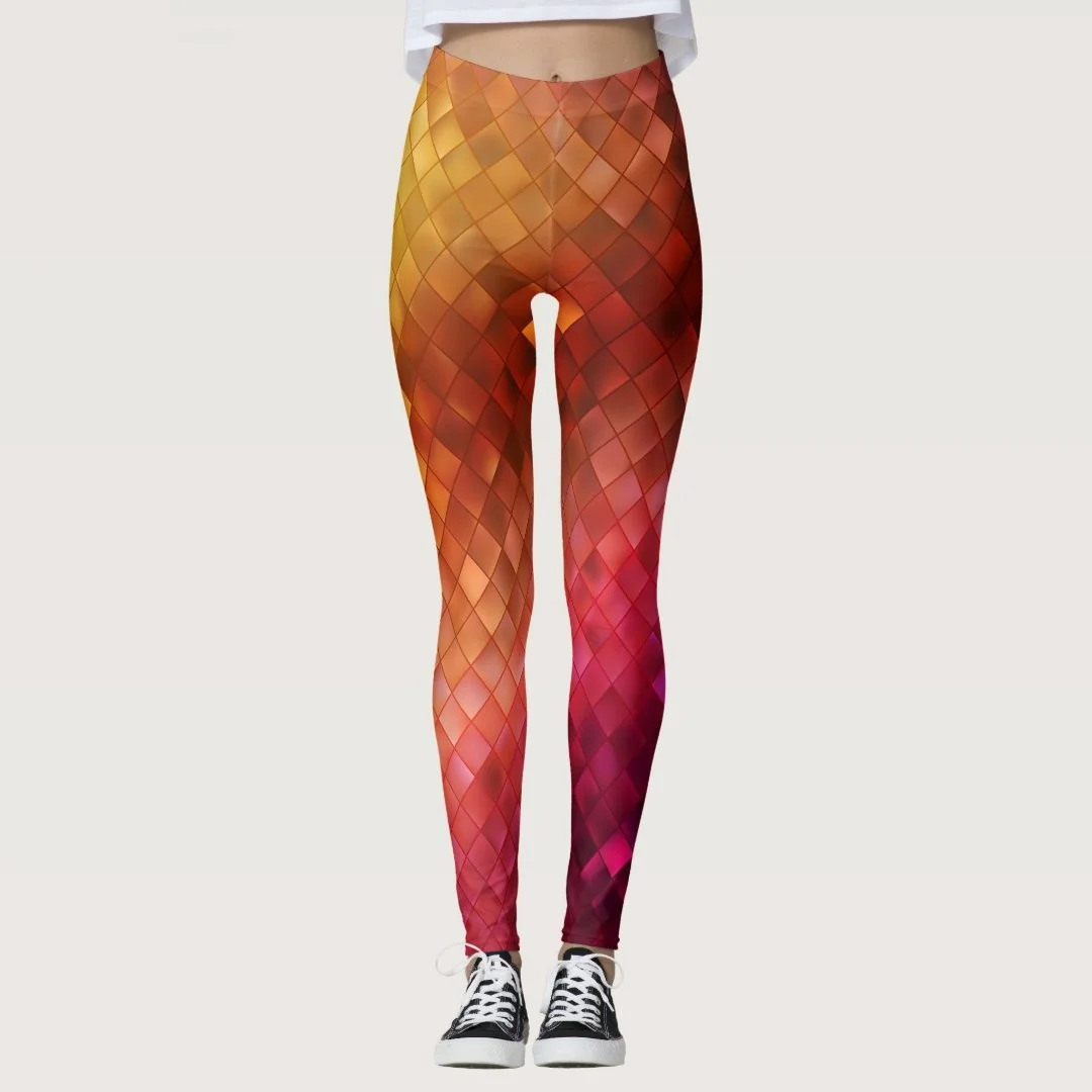 Pantaloni da yoga da donna stampati con graffiti geometrici 3D Moda da corsa Fitness Leggings a vita alta Pantaloni sportivi quotidiani all'aperto per le donne