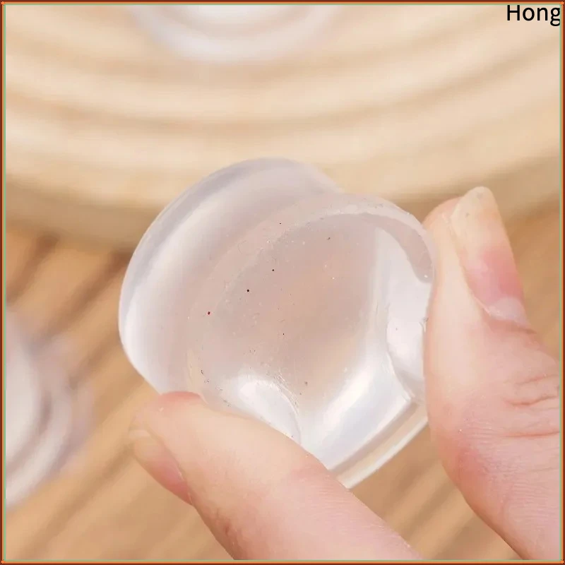 1/12PCS Clear Door Stops Silicone Self Adhesive Door Handle Bumper Non-slip Shock Wall Protector Muffler Furniture Protector Pad