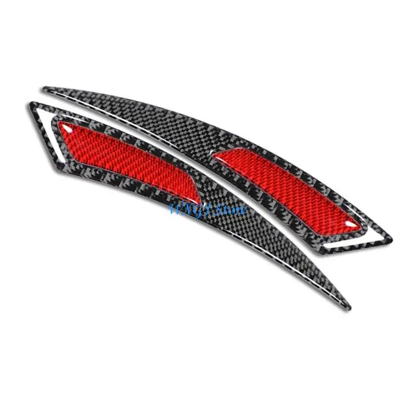 

37JE Car Exterior Wheel Arch Guard Cover Protective Trim Carbon Fiber Pattern Durability PVC Construction Adhesive Mounting
