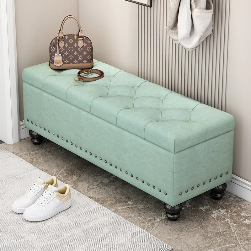 Shoe changing stool manufacturers wholesale storage rectangular household thickened door entry living room bedside stool