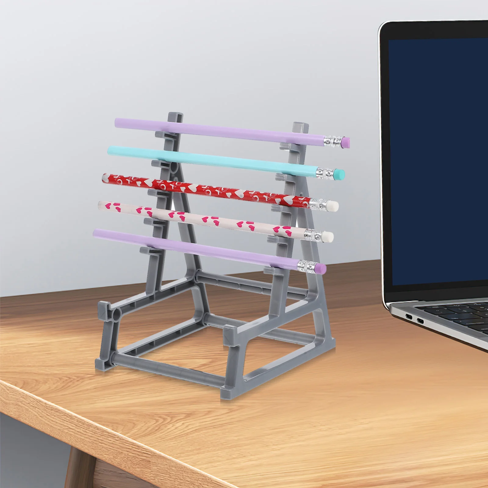 

Barbell Pen Holder Gym Themed Desk Organizer Durable Plastic Material Versatile Storage Makeup Brushes Pens Pencils