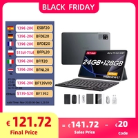 Blackview Tab60 Pro Android 15 10.1-Inch Tablet 4G LTE 24GB(8+16) RAM 128GB ROM (2TB TF) Touch Tablet PC with Keyboard and Mouse