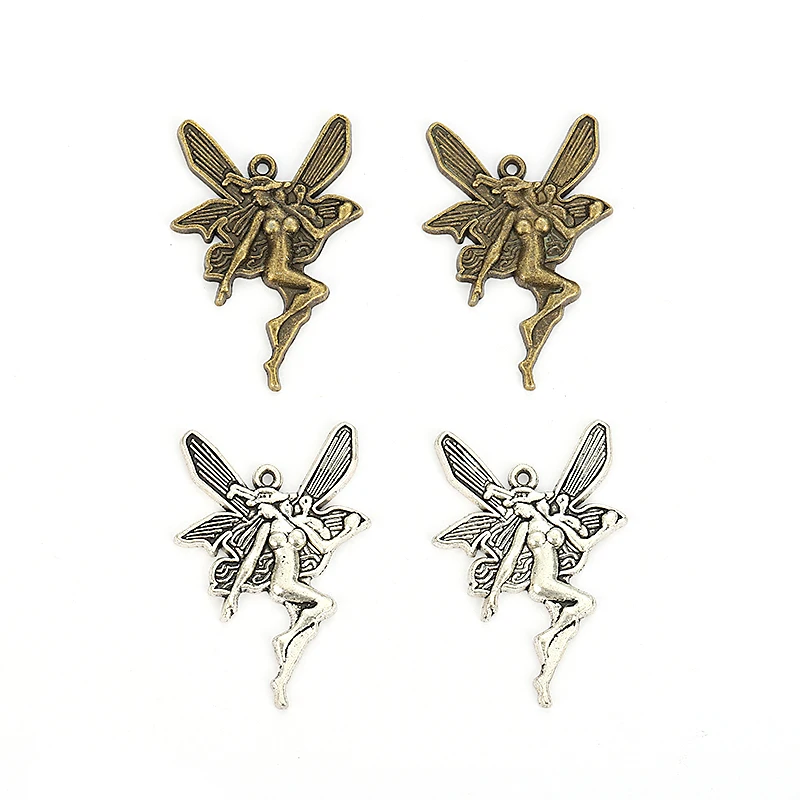 15pieces (angel) vintage zinc alloy charm metal pendant DIY jewelry discovery making accessories 1260