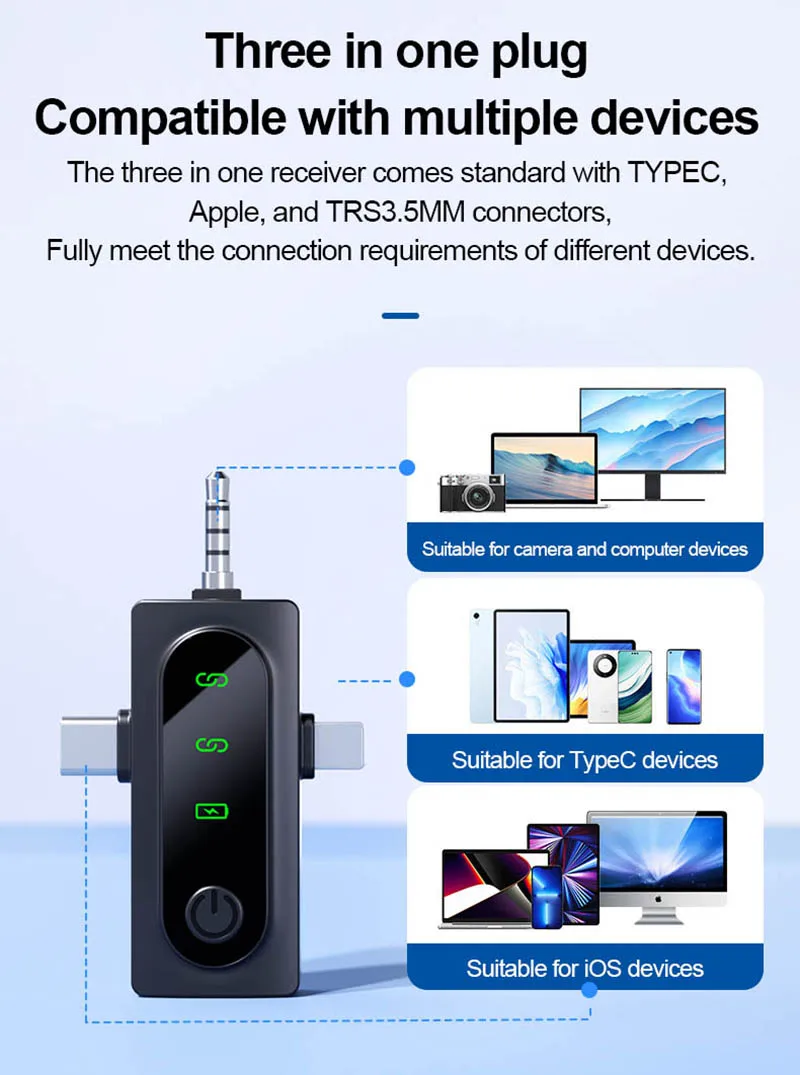 Original Wireless Lavalier-mikrofon für iphone Android Vlog Mic Noise Reduction für Live Broadcast Video Aufnahme Interview