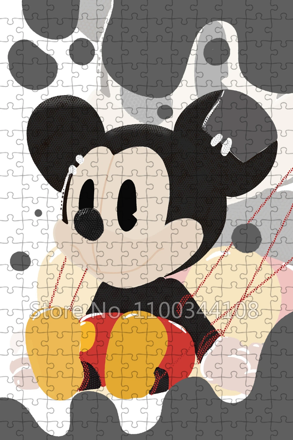 Disney Mickey Mouse Jigsaw Puzzle 300/500/1000 Pieces Cartoon Mickey Puzzle for Children's Educational Toys Handmade Collections