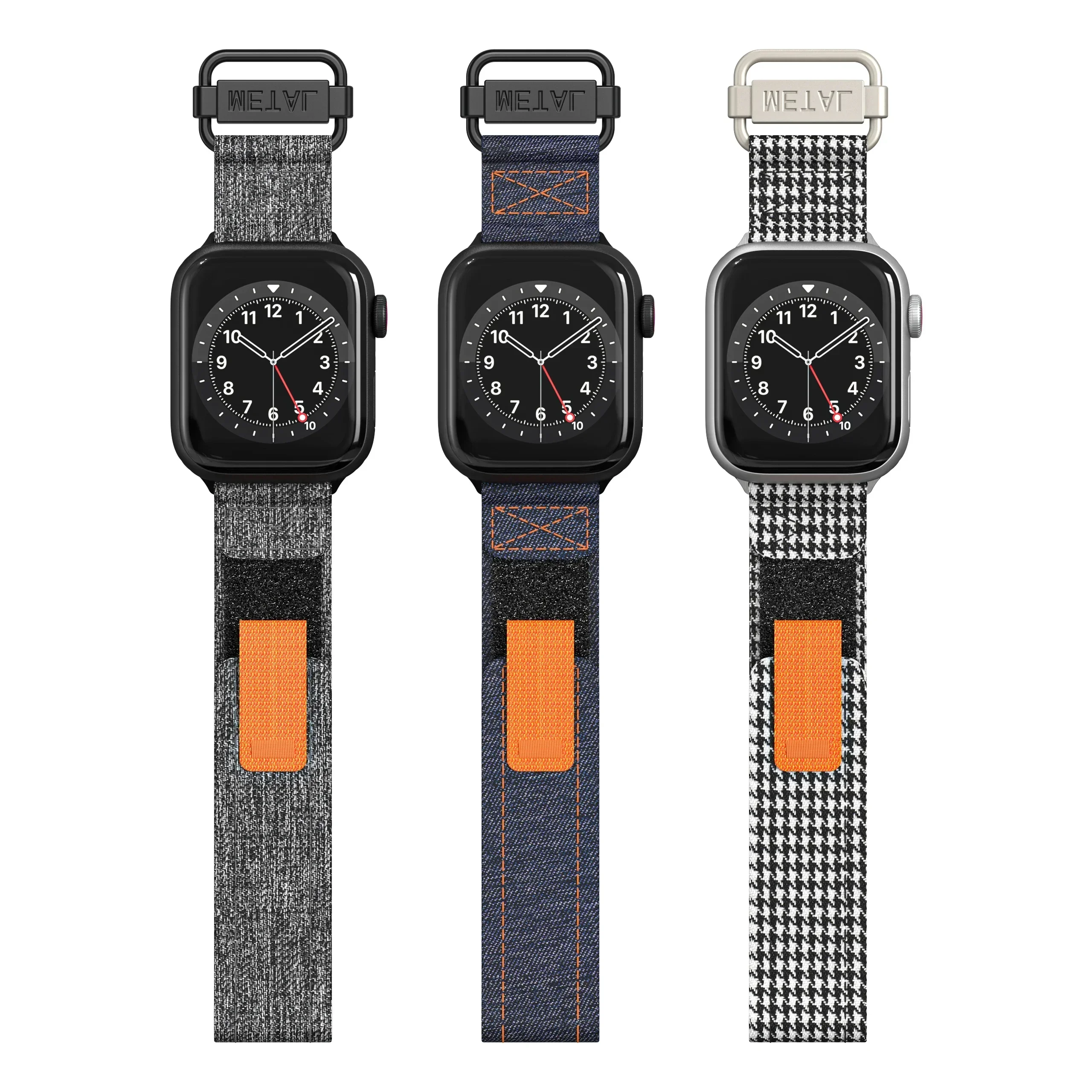 Canvas Sport Strap For Apple Watch Ultra2 49mm Loop Nylon Band For iWatch Series 8 7 6 SE 45mm 44mm 42mm 41mm 40mm 38mm Bracelet