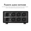 Nobsound Mini 3 Weg Audio Mechanische Switcher XLR Ausgewogene Passive Selector Stereo 1(3)-IN-3(1)-Splitter Box 4