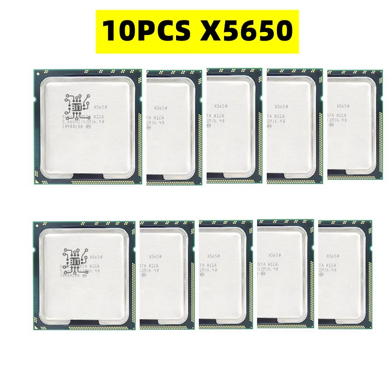 

Процессор Xeon X5650, 2,66 ГГц, 6 ядер, 12 потоков, 12 МБ, 95 Вт, LGA 1366, 10 шт.