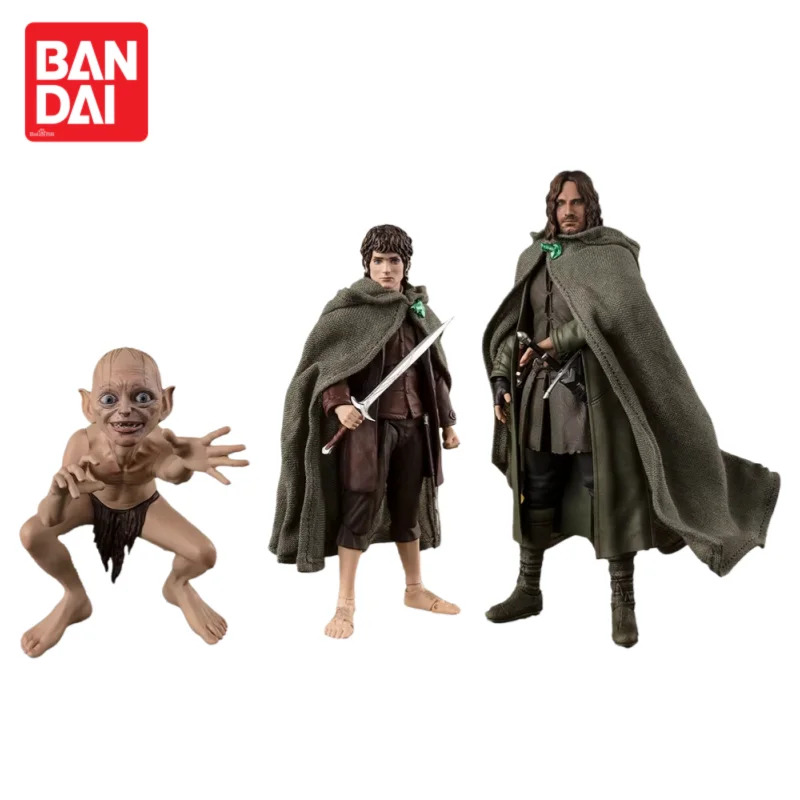 

N Stock Bandai S.h.figuarts Aragorn (Lord of The Rings) Frodo Baggins & Gollum (The Lord of The Rings) Model Figurine