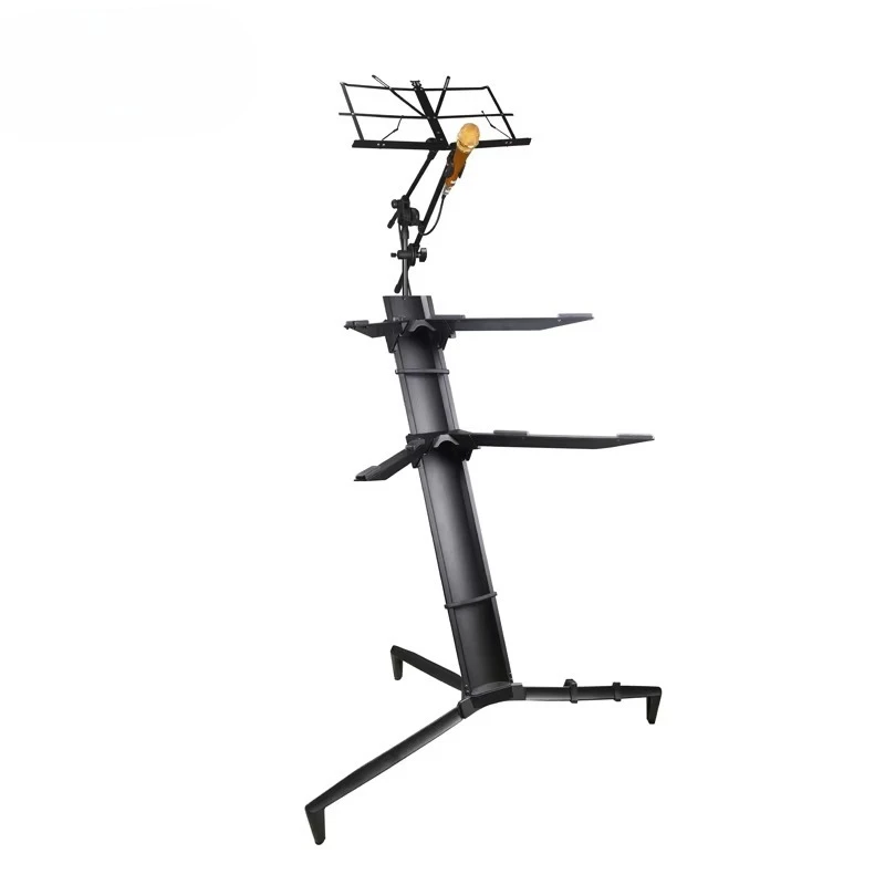 Sound plane black aluminum alloy keyboard holder with 1 meter more for musical instruments