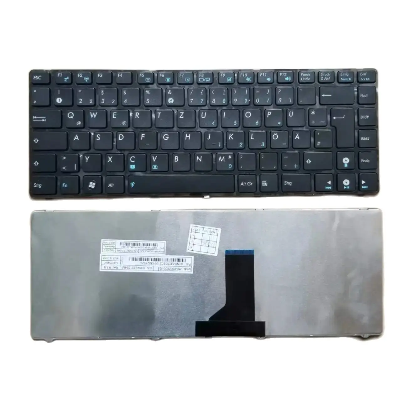 

New GR German Keyboard For Asus K42 K42jp K42jr K42jv K42jy K42jz K42n K43e UL30 Black MP-09Q56D0-528