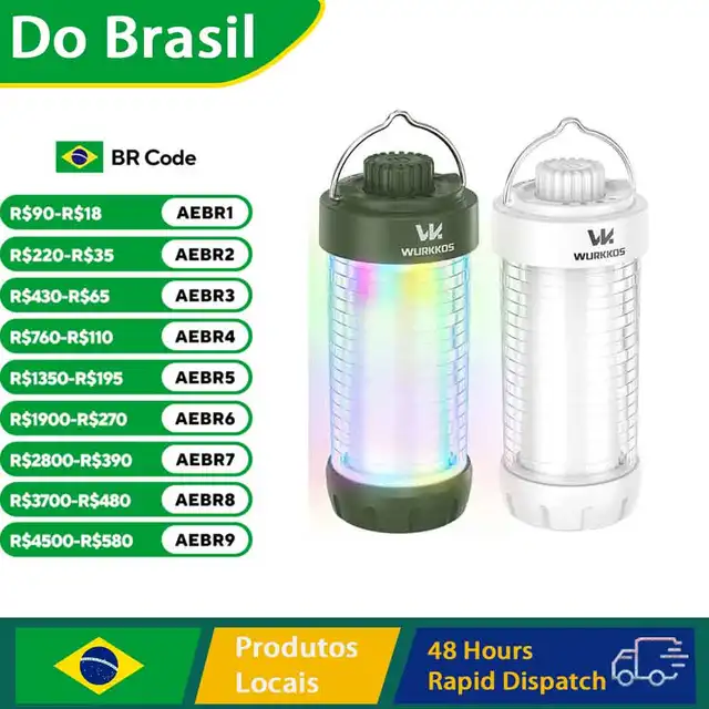 Wurkkos CL01 Mini RGB 360 °   Lanterna LED Recarregável 550 Lumens 21700, Luz de Camping, Power Bank, À Prova D'Água
