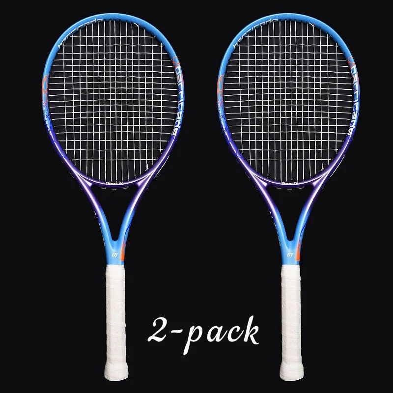 2-حزمة الكبار 27 بوصة مضرب تنس مادة ألياف الكربون خفيفة الوزن عالية المرونة المهنية الذكور امرأة الدفاع الهجومي #2
