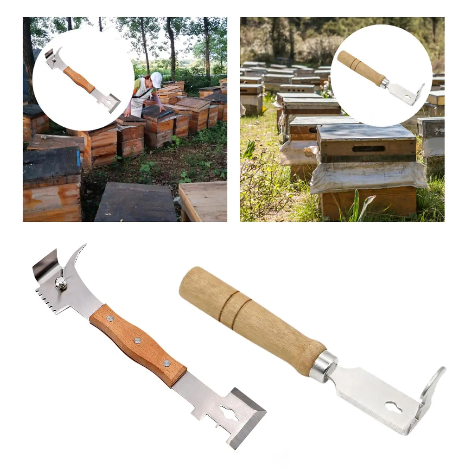 Bee Hive Tool Comfortable Grip Cleaning Apiarist Bee Uncapping Hive Cleaner