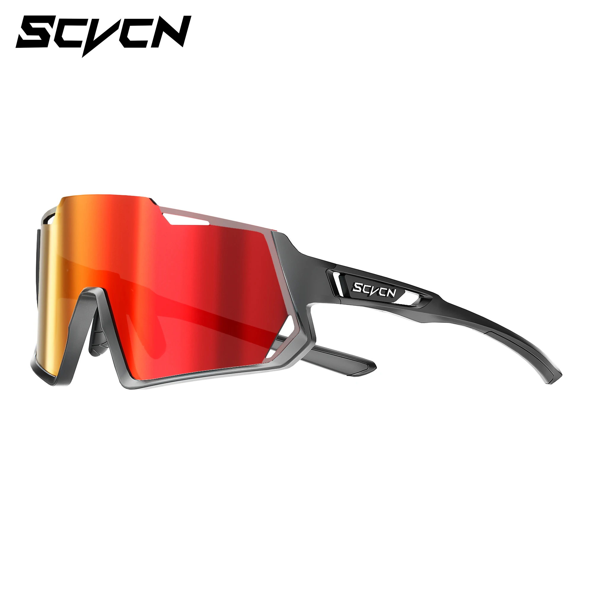 SCVCN Half Frame Cycling Glasses UV400 Golf Camping Sunglasses MTB Road Bike Bicycle Racing Equipment Men Outdoor Sports Eyewear