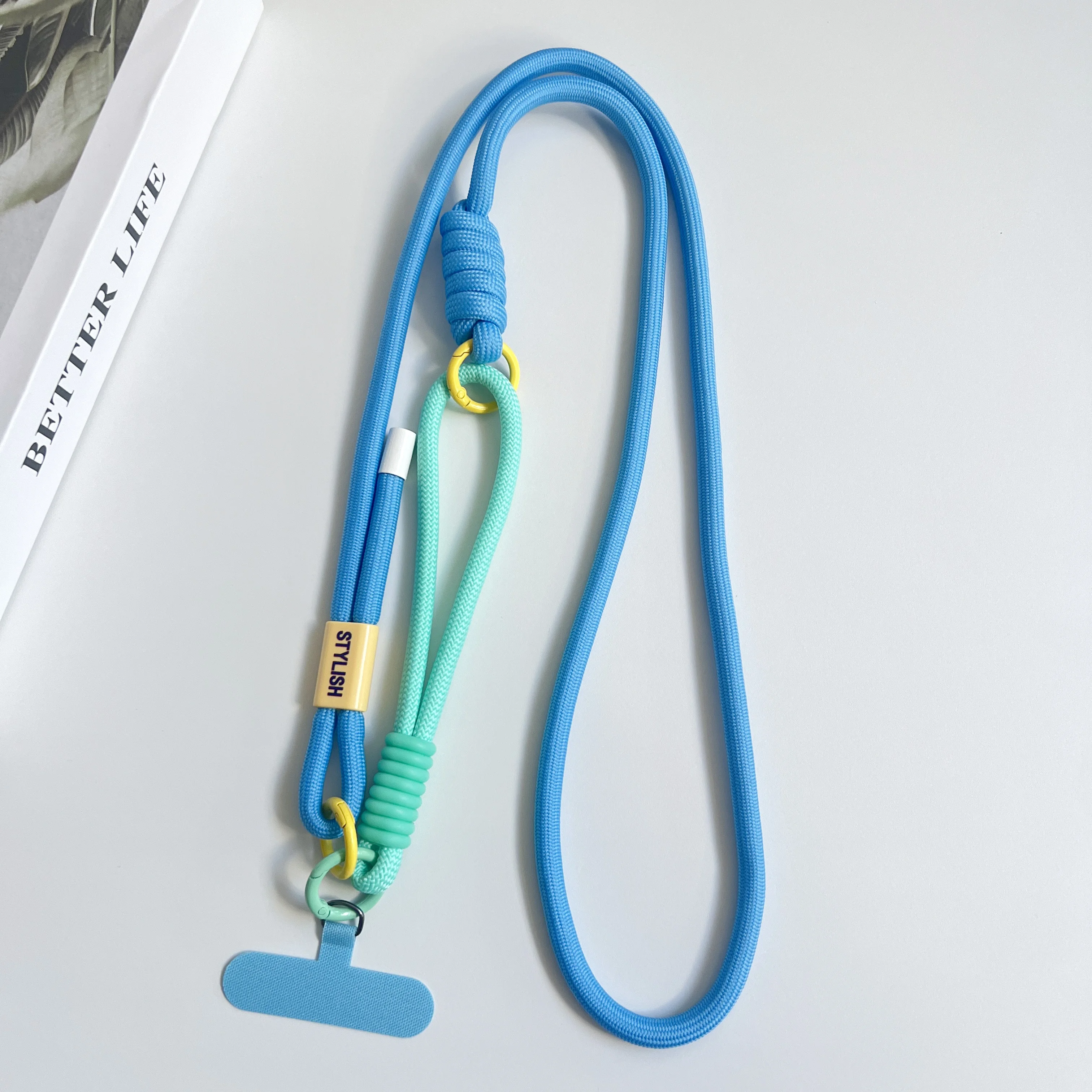 Simple Two-in-one Mobile Phone Lanyard, Crossbody Strap, DIY Wrist Short Rope, Multi-Functional Adjustable Fancy Lanyard