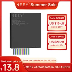 NEEY 4A 8A 10A 15A BMS Smart Active Balancer 3S-24S 12V-100V Lifepo4 / Lipo/ LTO Battery Energy equalization
