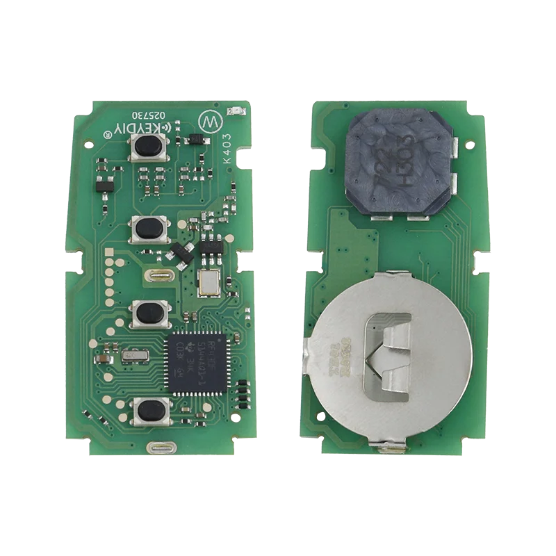 Chave remota dobrável universal inteligente sem fio KEYDIY - TB01-5 botões estilo Toyota design reto preto