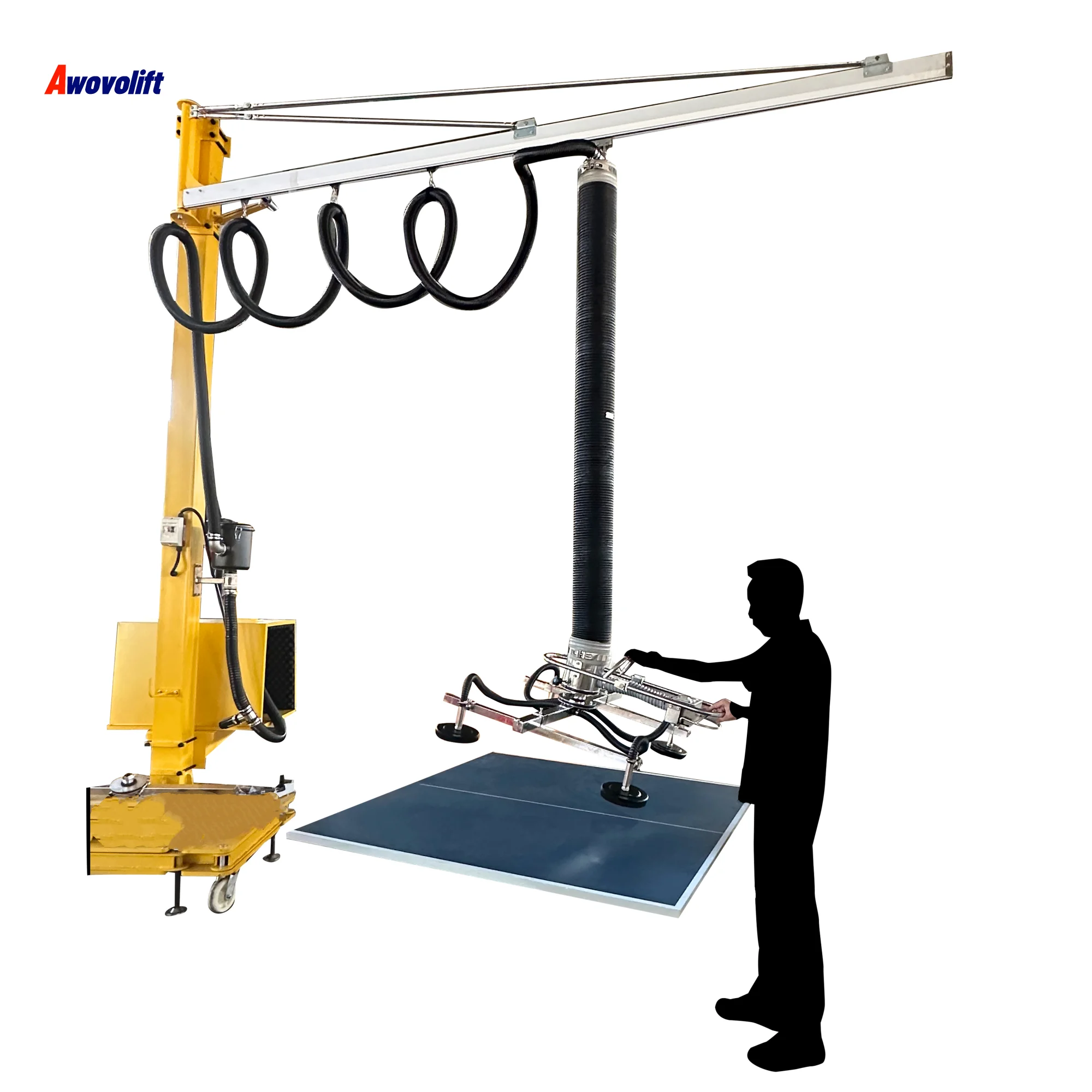 Awovolift Wood Plywood Composite Panel Door Vacuum Tube Lifter Materials Handling Box Pneumatic air Tube Lifting 100kg