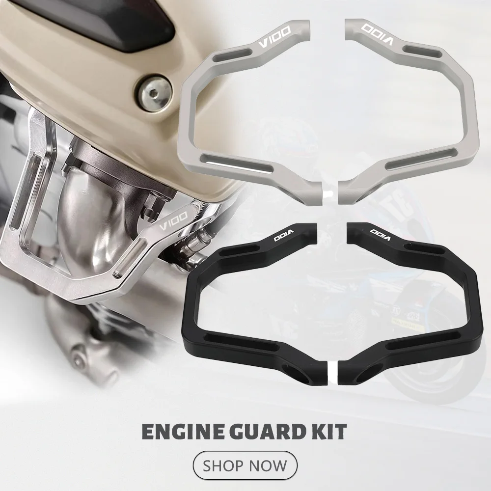 

2026 2025 Motorcycle Parts Engine Guard Kit FOR Moto Guzzi V100 Mandello S 2023 2024 Accessories Engine Frame Crash Protection