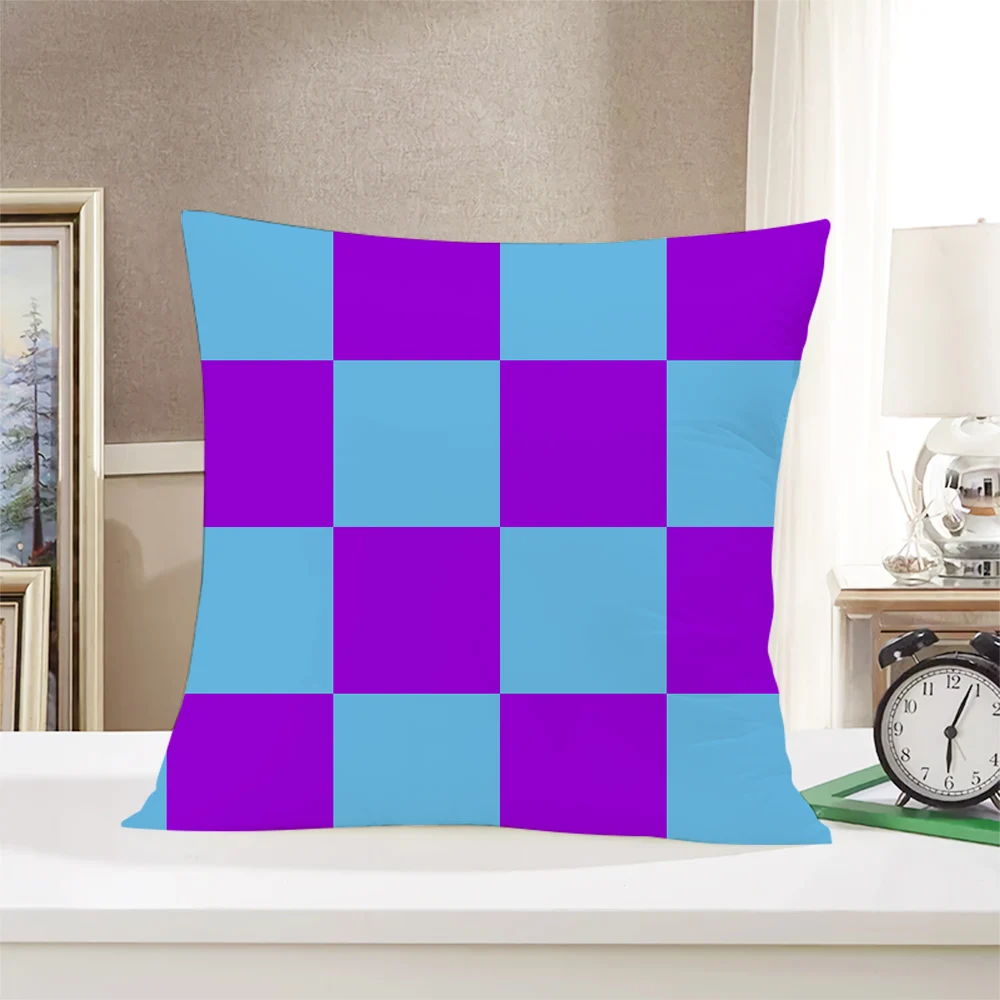 

CLOOCL NEW Pillowcase Checkerboard Plaid Pattern 3D Printed Comfortable Cushion Cover Decorative Pillow Case Living Room Decor