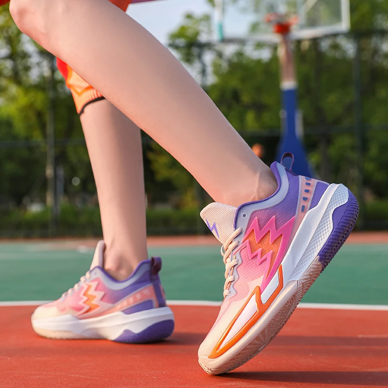 

Professional Training Youth Basketball Shoes Men's Outdoor Anti Slip Wear Resistant Sneaker Couple Fashion Casual Footwear 35-45