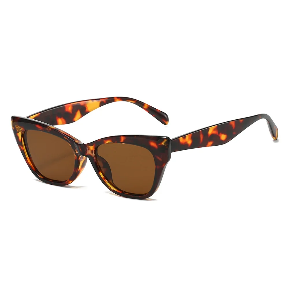 

New Luxury Leopard Cat Eye Women Sunglasses 2025 Retro Brand Jelly Color Design Trendy All Match Men Sun Glasses UV400