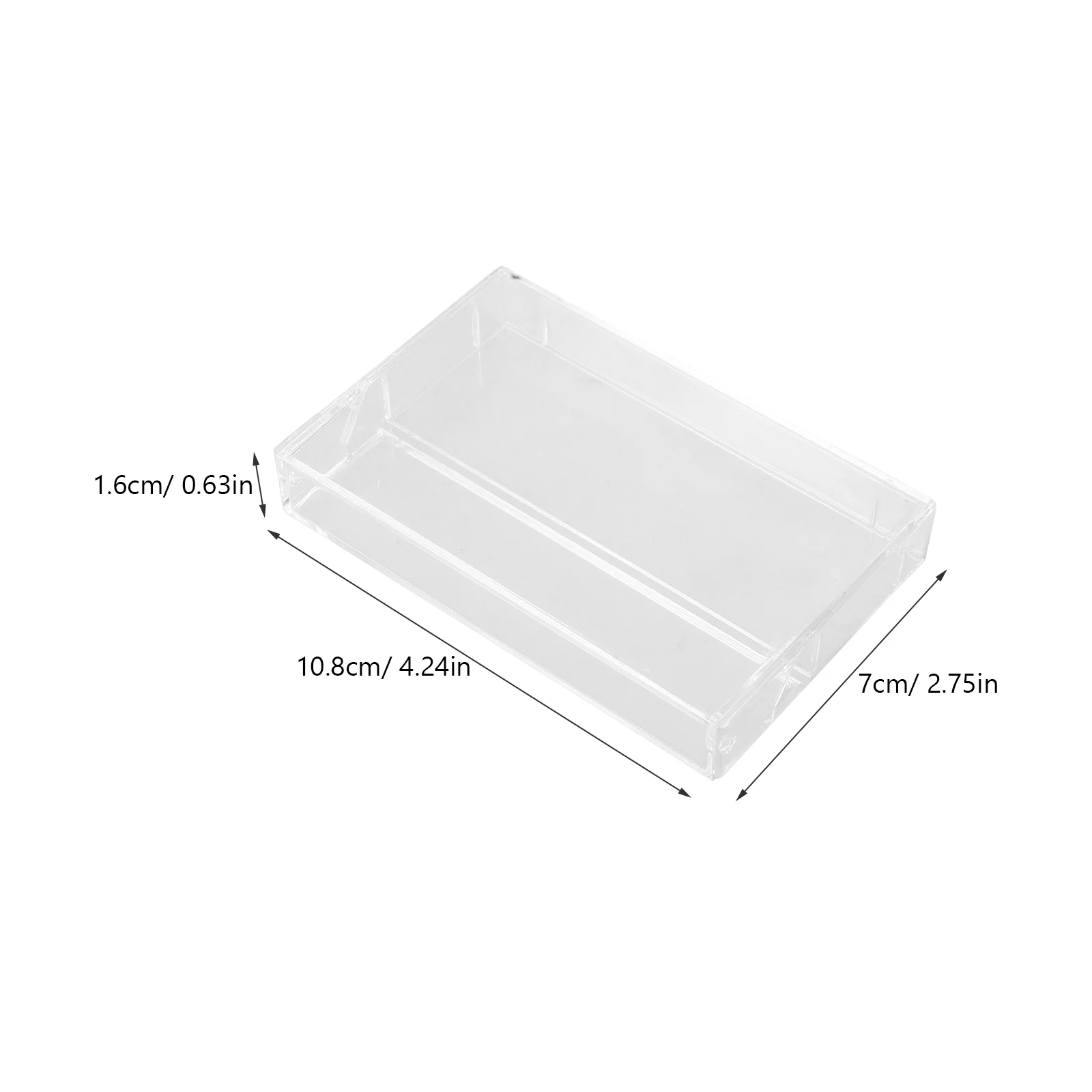 5 Pcs Tape Storage Box Empty Cassette Boxes Case Audio Recording Organizer Plastic Cases Protection