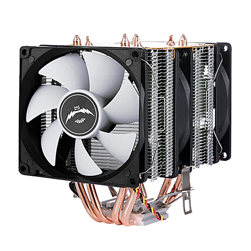 Imagem -03 - Qiuzaim-pc Processador Cpu Cooler Torre Dupla Heat Pipe Instalação de Ventilador Pwm Lga115x 1200 1700 1366 Amd 2011x79x99 e5 i3 i5 i7 e3