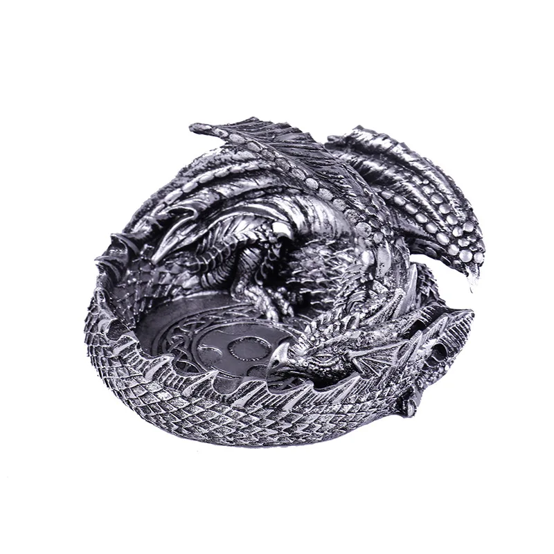 Dragon Ashtray Ash Tray Creative Cigarette Smoking Ashtray Ash Plate Home Office Desktop Decor Ashtray Ornamental Craft Ashtray