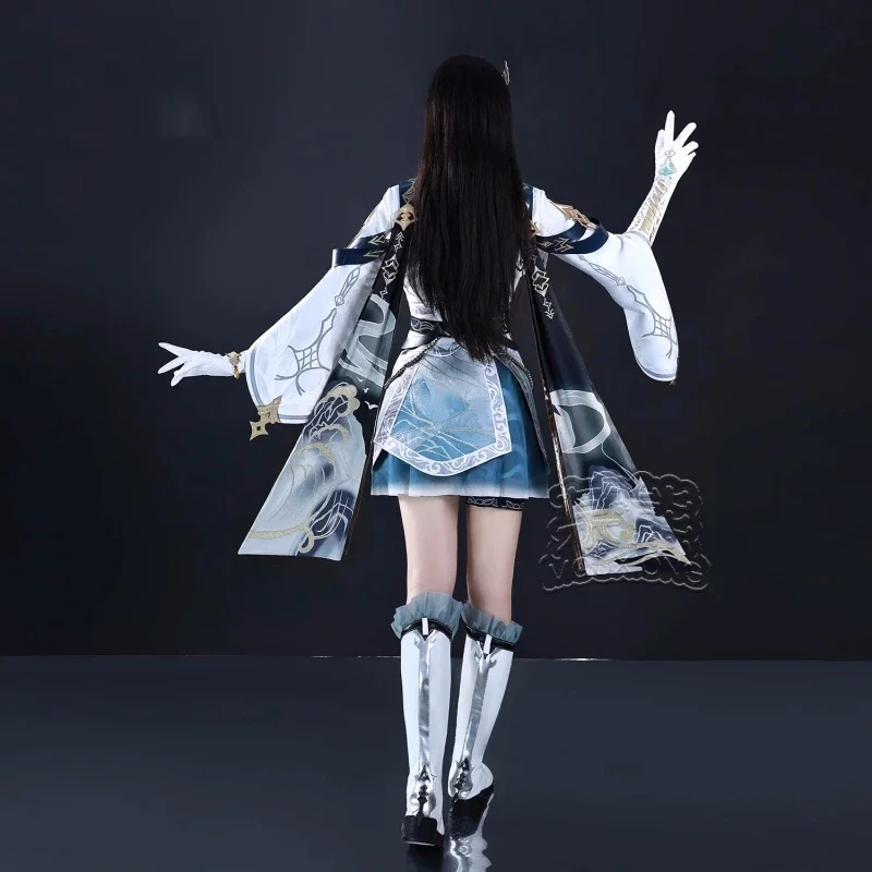 Amor y espacio profundo Zayne Cosplay Anime moda vestido abrigo uniforme para batalla ropa de juego de rol disfraces de Halloween peluca zapatos traje