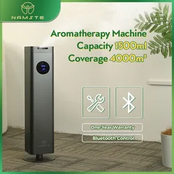 Difusor de fragancia Namste Bluetooth, difusor profesional de columna de Metal de 4000m3 para uso en gimnasio de Hotel, ambientador inteligente para el hogar, 1500ML