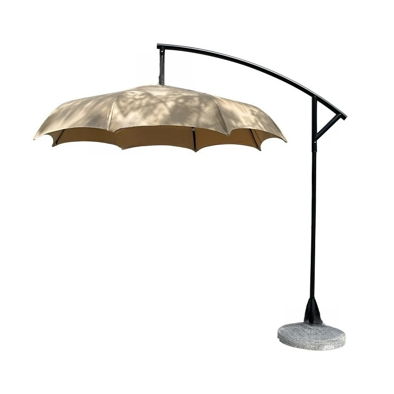 Outdoor Parasol Villa Garden Terrace Courtyard Umbrella Community Sales Department Sun Umbrella Aluminum Outdoor Umbrella