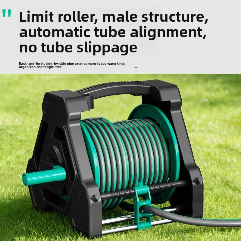 Automatic drain pipe, water pipe storage rack, watering pipe, hose, car wash, water gun, automatic pipe collection artifact