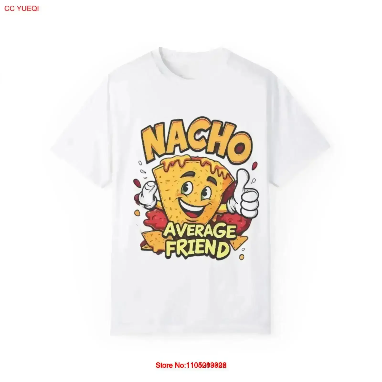 

Футболка Nacho Average Friend, забавная повседневная одежда для друзей, винтажная стираная дышащая дизайнерская одежда, удобная винтажная стираная одежда