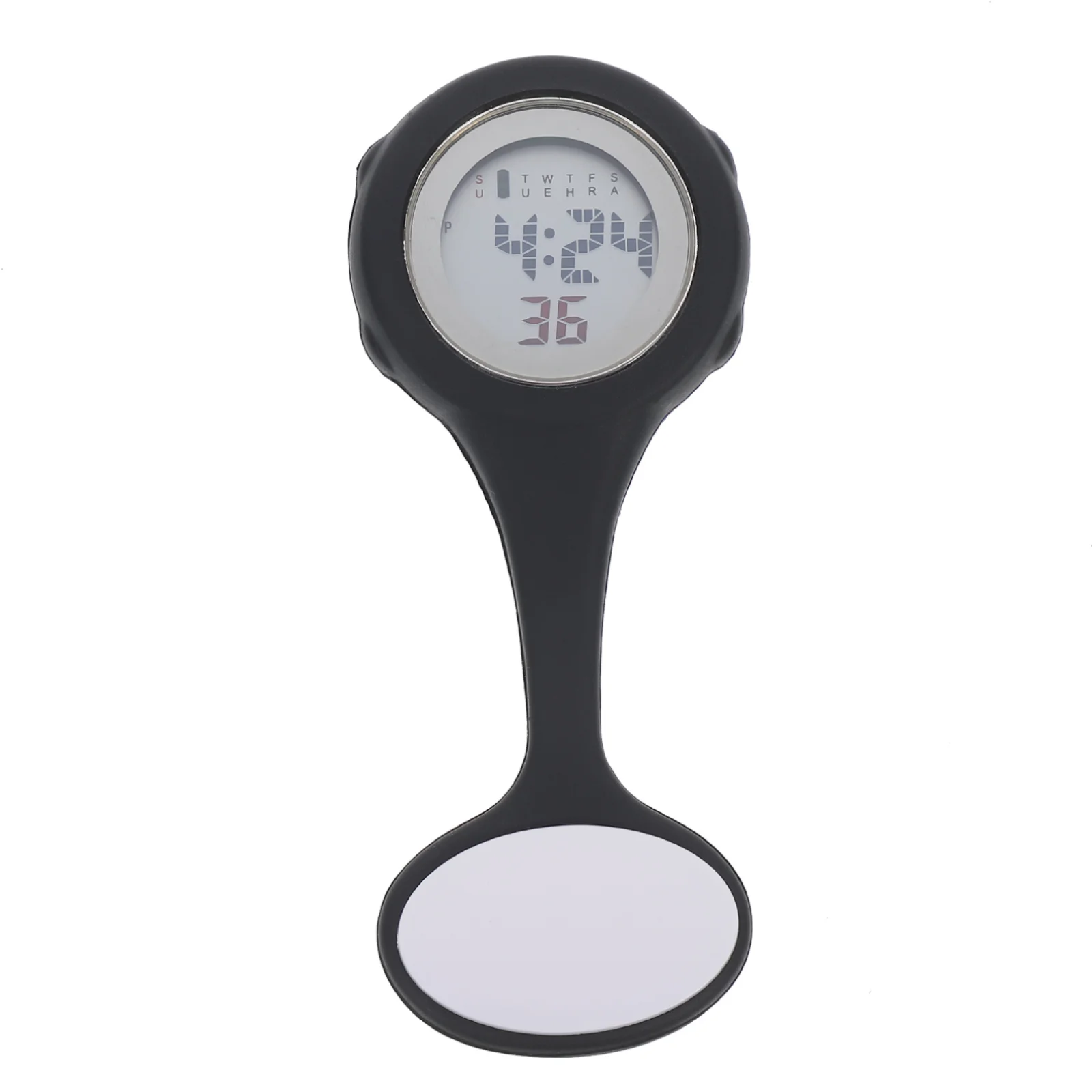 

Silicone Nurse Watch Pin Design Hanging Pocket Watch Durable Flexible Multi-Function Date Display