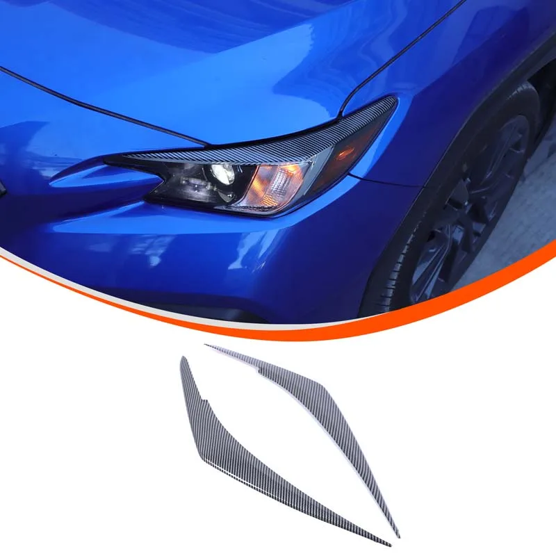 For Subaru WRX 2022-2025 ABS Car Front Headlight Eyebrow Trim Strips Cover Decoration Sticker Protective Auto Accessories