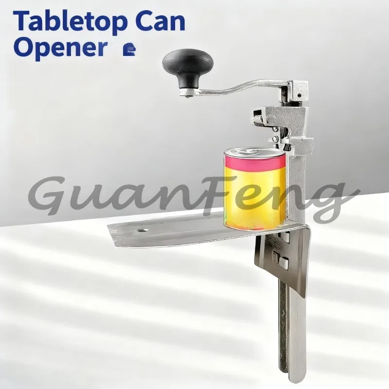 Desktop Rotary Can Opener, Multifunctional Tin Can Knife, Rotary Lid Remover for Kitchen Metal Can Opening
