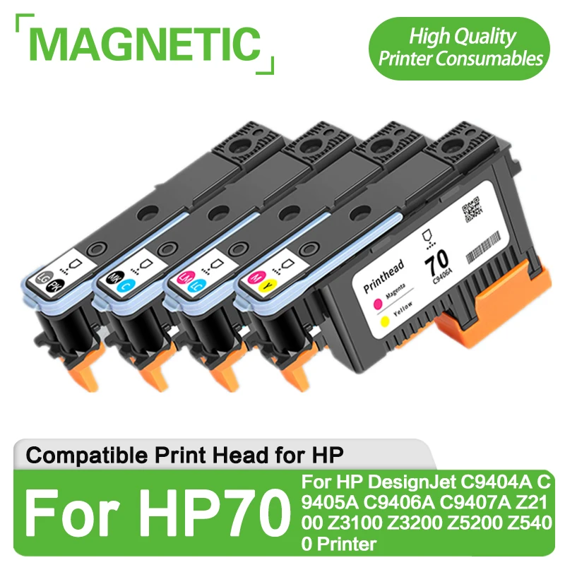 Новинка для HP 70 HP70, сменная печатающая головка C9404A C9405A C9406A C9407A для принтера HP DesignJet Z2100 Z3100 Z3200 Z5200 Z5400