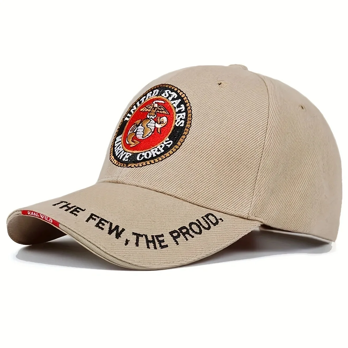 Sombrero militar con visera del ejército, gorra de béisbol conmemorativa del Cuerpo de Marines, equipo de camuflaje militar al aire libre bordado 8M191