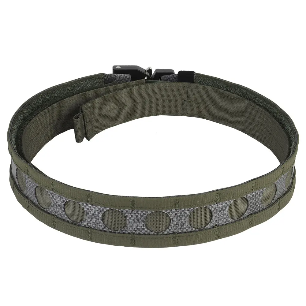 Taktischer Kampfgürtel mit 2 Schichten, Ferro Bison Gürtel, Schnellverschluss aus Metall, MOLLE Jagd- und Kampfgürtel, Airsoft-Ausrüstung