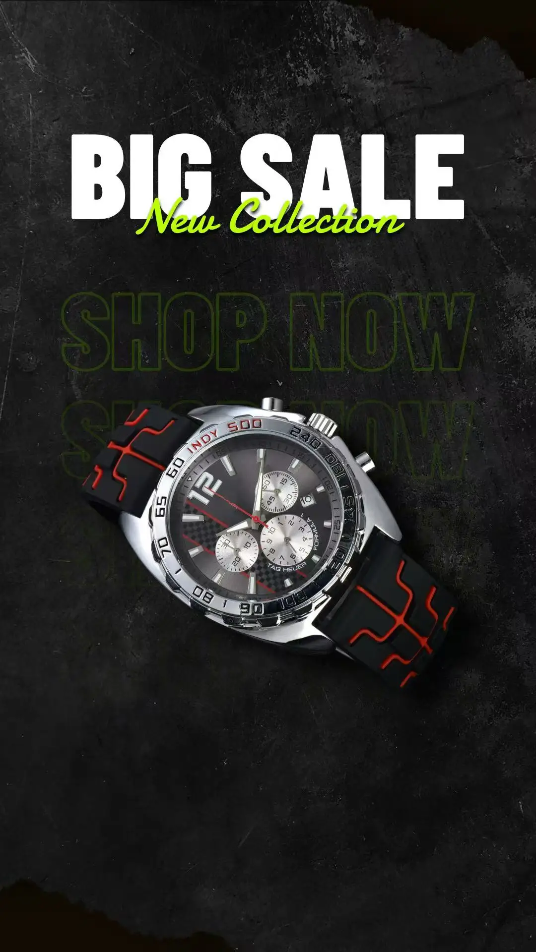 Fashionable men's Formula 1 watch Ta g Automatic Date Men's quartz movement luxury watch