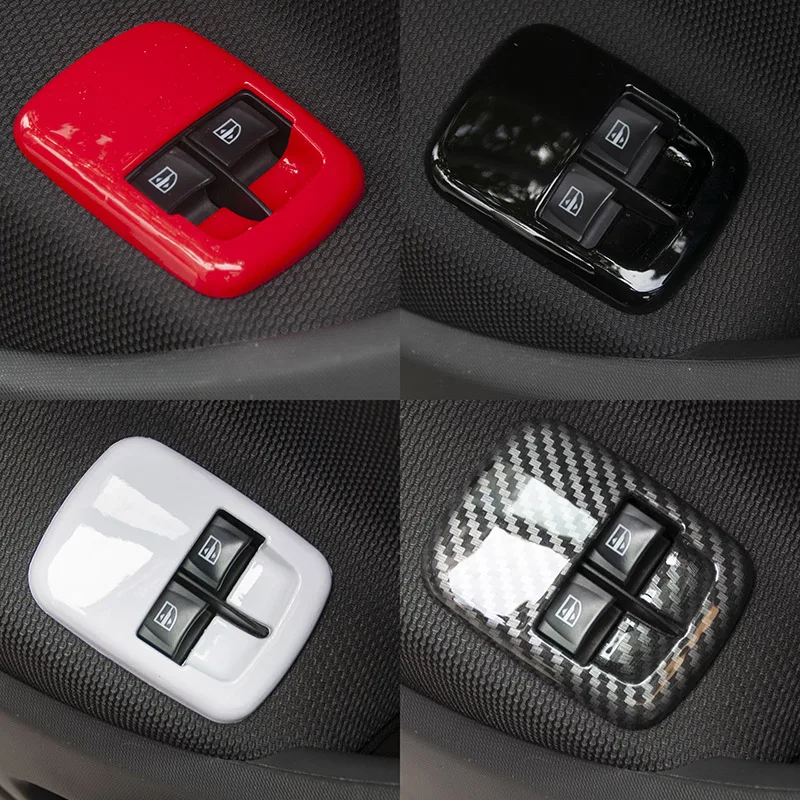 Window Control Switch Panel Decoration Cover Car Stickers For Mercedes Smart 453 Fortwo Forfour Styling Interior Accessories