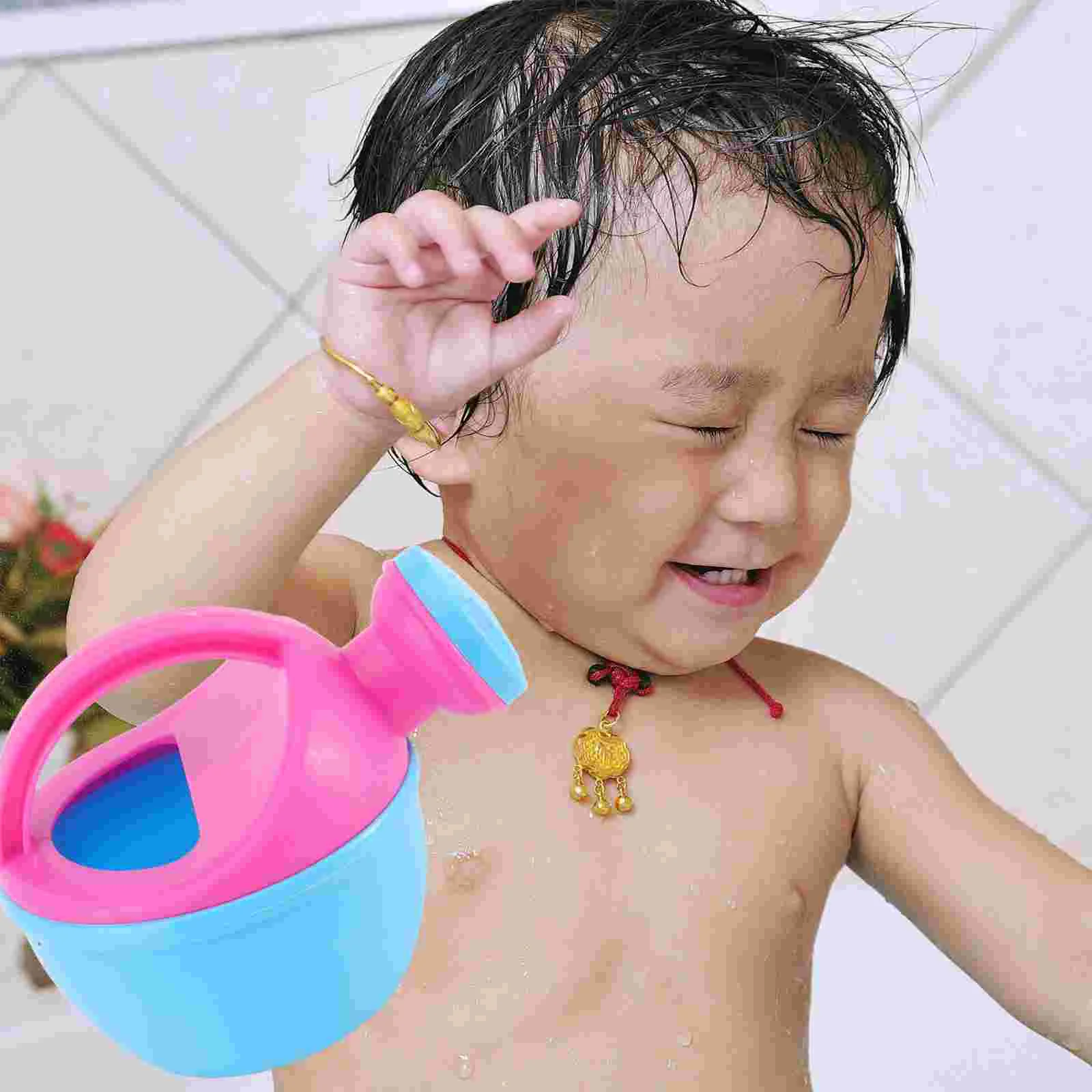 2 PCS Baby Watering Can Bath Toy Pot Toys for Toddlers Children’s Basket Bathtub