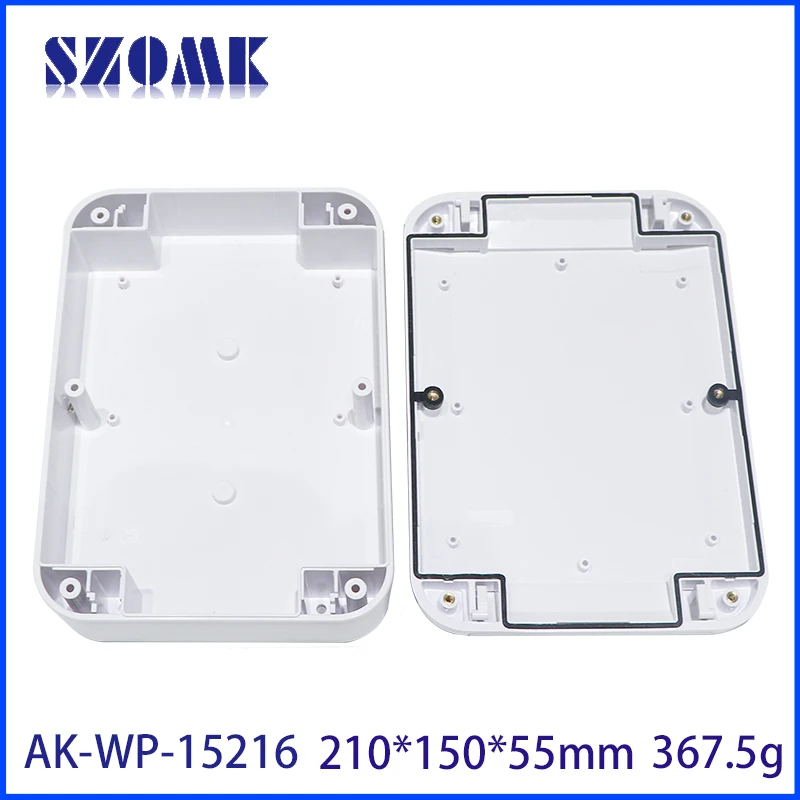 SZOMK kotak tahan air Anti-UV 210*150*55mm ASA Ip67 kotak plastik luar ruangan UL94HB cuaca keras cuaca lembab panas Ip67