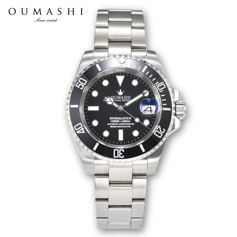 

NH35 men watch Automatic mechanical watch Stainless steel waterproof sports Diving watch Sapphire glass Luxury Men's watch 40mm