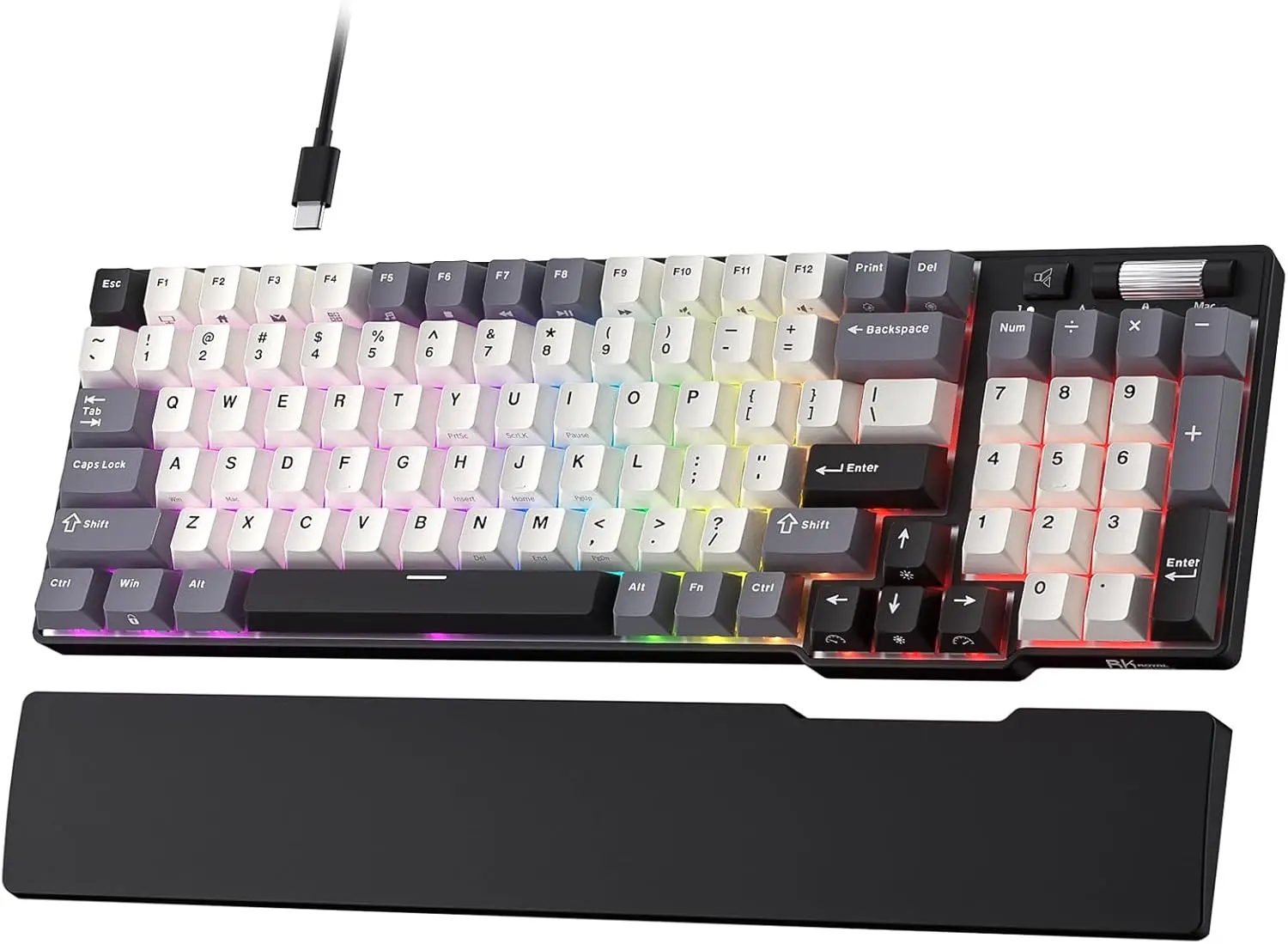Hall Effect Magnetic Gaming Keyboard, Hot Swappable RGB with Wrist Rest, Rapid Trigger & 8K Polling Rate